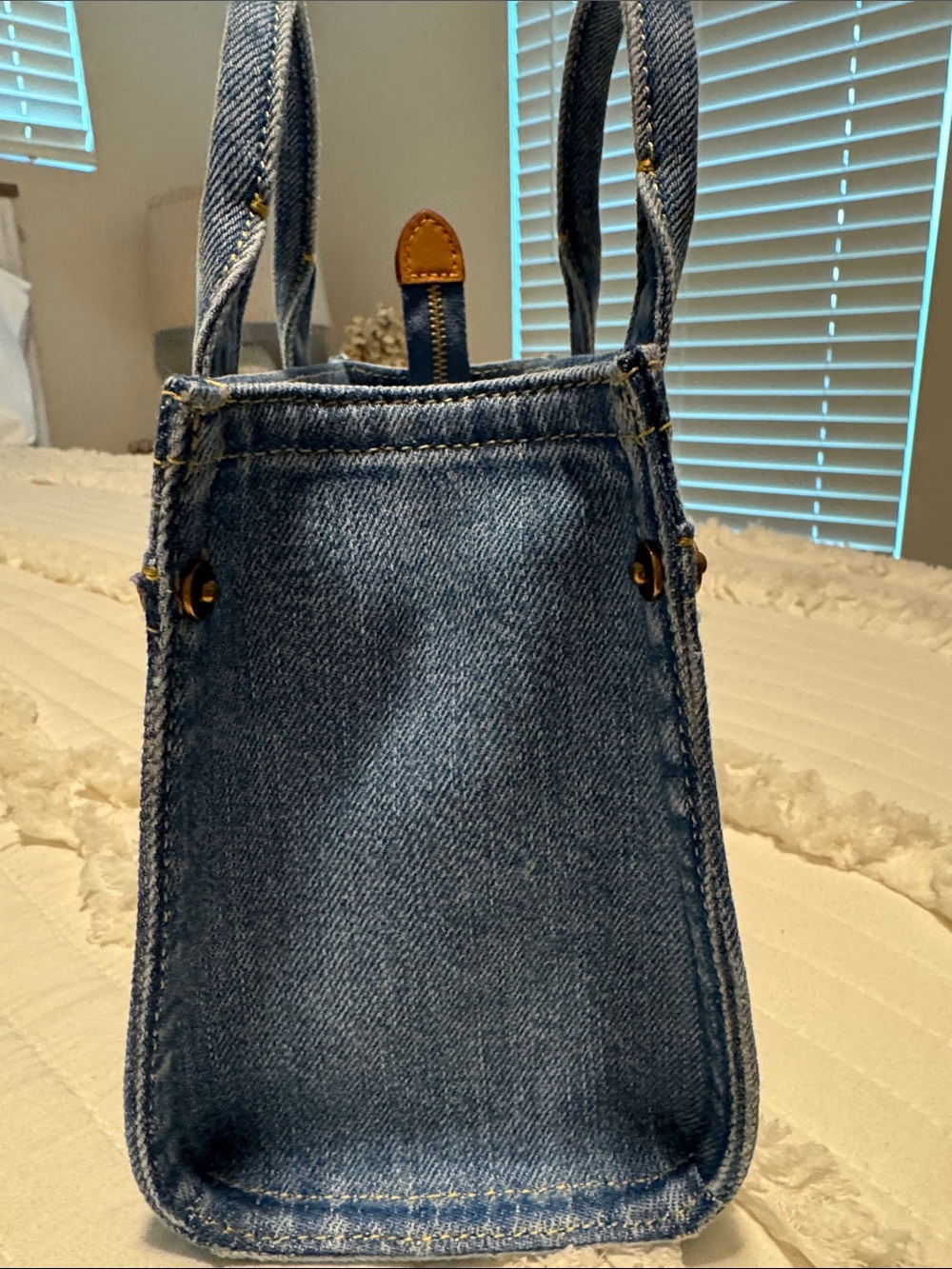 Coach Denim Mini Cargo Tote 20. Never Used - Picture 6 of 11